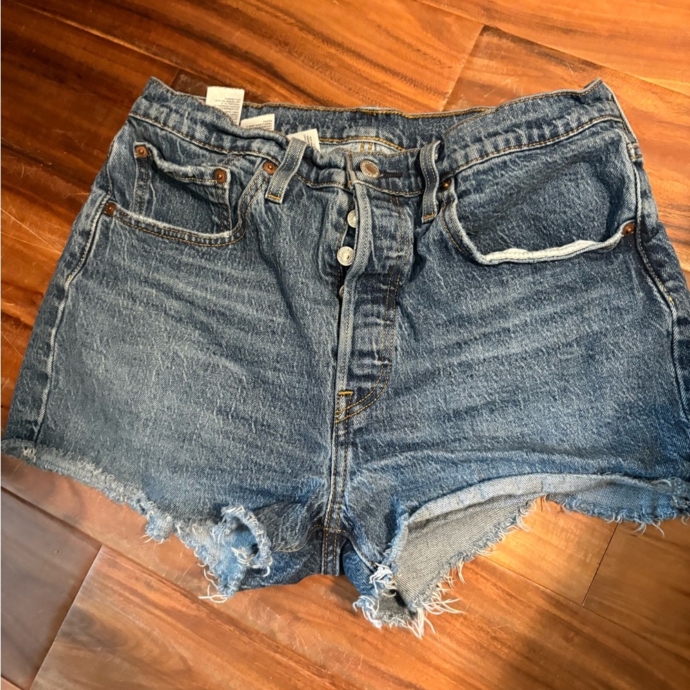 Levi’s Denim Blue Women's Shorts 501 (0882)
